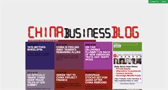 Desktop Screenshot of chinabusinessblog.com